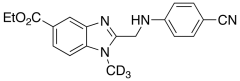 2-[[(4-Cyanophenyl)amino]methyl]-1-methyl-1H-benzimidazole-5-carboxylic-d3 Acid Ethyl Este