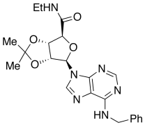 1-Deoxy-N-ethyl-2,3-O-isopropylidene-1-[6-(benzylamino)-9H-purin-9-yl]-&beta;-D-ribof