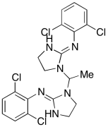 (2-[(E)-2,6-Dichlorophenylimino]-1-(1-{2-[(E)-2,6-dichlorophenylimino]-imidazolidin-1-yl}-