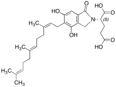 (S)-2-[1,3-dihydro-4,6-dihydroxy-1-oxo-5-(3,7,11-trimethyl-2,6,10-dodecatrien-1-yl)-2H-iso