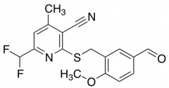 6-(Difluoromethyl)-2-[(5-formyl-2-methoxybenzyl)thio]-4-methylnicotinonitrile