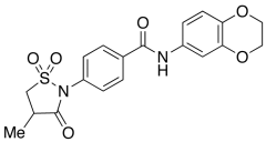 N-(2,3-Dihydro-1,4-benzodioxin-6-yl)-4-(4-methyl-1,1-dioxido-3-oxo-2-isothiazolidinyl)benz