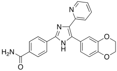 4-[4-(2,3-Dihydro-1,4-benzodioxin-6-yl)-5-(2-pyridinyl)-1H-imidazol-2-yl]-benzamide