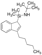 N-(1,1-Dimethylethyl)-1,1-dimethyl-1-(3-pentyl-1H-inden-1-yl)-silanamine