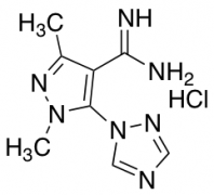 1,3-dimethyl-5-(1H-1,2,4-triazol-1-yl)-1H-pyrazole-4-carboximidamide hydrochloride