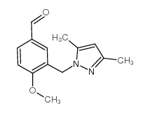 3-(3,5-Dimethyl-pyrazol-1-ylmethyl)-4-methoxy-benzaldehyde