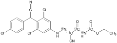 Ethyl (2-Cyano-2-(2-(3,5-dichloro-4-((4-chlorophenyl)(cyano)methyl)phenyl)hydrazono)acetyl