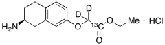 (S)-Ethyl 2-((7-amino-5,6,7,8-tetrahydronaphthalen-2-yl)oxy)acetate-13C, d2 Hydrochloride