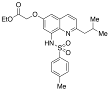 Ethyl 2-(2-Isobutyl-6-quinolyloxy-8-p-toluenesulfonamido)acetate