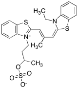 2-[3-(3-Ethyl-2(3H)-benzothiazolylidene)-2-methyl-1-propenyl]-3-[3-(sulfooxy)butyl]benzoth