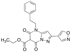 Ethyl 2-(Isoxazol-4-yl)-5,7-dioxo-4-phenethyl-4,5,6,7-tetrahydropyrazolo[1,5-a]pyrimidine-