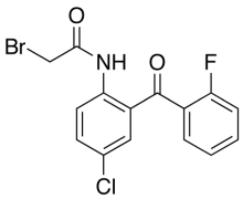 N-[2-(2-Fluorophenyl)-4-chlorophenyl-2-bromoacetamide