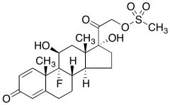 (11&beta;)-9-Fluoro-11,17-dihydroxy-21-[(methylsulfonyl)oxy]pregna-1,4-diene-3,20-dion