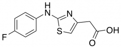 {2-[(4-Fluorophenyl)amino]-1,3-thiazol-4-yl}acetic Acid