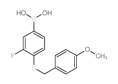 3-Fluoro-4-(4-methoxybenzylthio)phenylboronic Acid