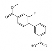 3-(2-Fluoro-4-methoxycarbonylphenyl)benzoic acid