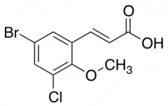 (2E)-3-(5-Bromo-3-chloro-2-methoxyphenyl)acrylic Acid