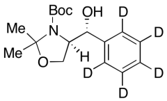 (4R)-4-[(R)-Hydroxyphenylmethyl]-2,2-dimethyl-3-oxazolidinecarboxylic Acid-d5 1,1-Dimethyl