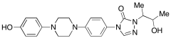 1-(3-Hydroxybutan-2-yl)-4-(4-(4-(4-hydroxyphenyl)piperazin-1-yl)phenyl)-1H-1,2,4-triazol-5