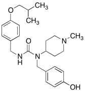 1-[(4-Hydroxyphenyl)methyl]-3-[(4-isobutoxyphenyl)methyl]-1-(1-methyl-4-piperidyl)urea