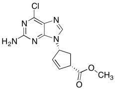 Methyl (1S,4R)-4-(2-amino-6-chloro-9H-purin-9-yl)cyclopent-2-ene-1-carboxylate