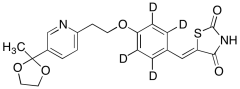 5-[4-[2-[5-(2-Methyl-1,3-dioxolan-2-yl)-2-pyridyl]ethoxy-d4]benzylidene]-2,4-thiazolidined