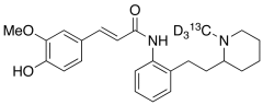 (2E)-N-[2-[2-(1-Methyl-2-piperidinyl)ethyl]phenyl]-3-(4-hydroxy-3-methoxyphenyl)-2-propena