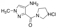 1-Methyl-3-(pyrrolidine-1-carbonyl)-1H-pyrazol-4-amine Hydrochloride