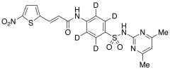 3-(5-Nitro-2-thiophene)acrylic Acid-d4 Sulfadimidine Amide