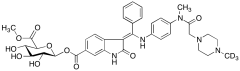 Nintedanib Demethyl-O-&beta;-D-glucuronic Acid Methyl Ester-D3